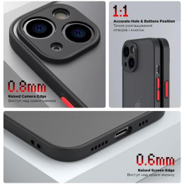 Панель ArmorStandart Frosted Matte для Samsung A14 A145/A14 5G A146 Black (ARM66709)