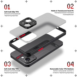 Панель ArmorStandart Frosted Matte для Xiaomi Redmi 12C/11A/Poco C55 Black