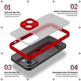 Панель ArmorStandart Frosted Matte для Xiaomi Redmi 12C/11A/Poco C55 Red 2