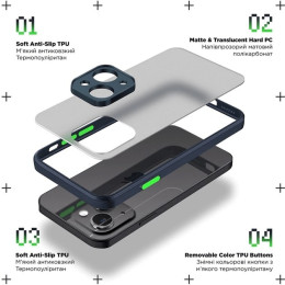 Панель ArmorStandart Frosted Matte для Xiaomi Redmi Note 12 4G Navy Blue 2