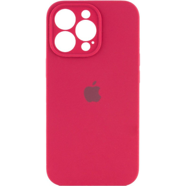 Silicone Case Full Camera для iPhone 14 Pro Rose Red