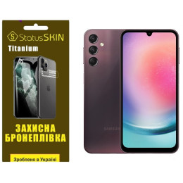 Поліуретанова плівка StatusSKIN Titanium на екран Samsung A24 A245 Глянцева