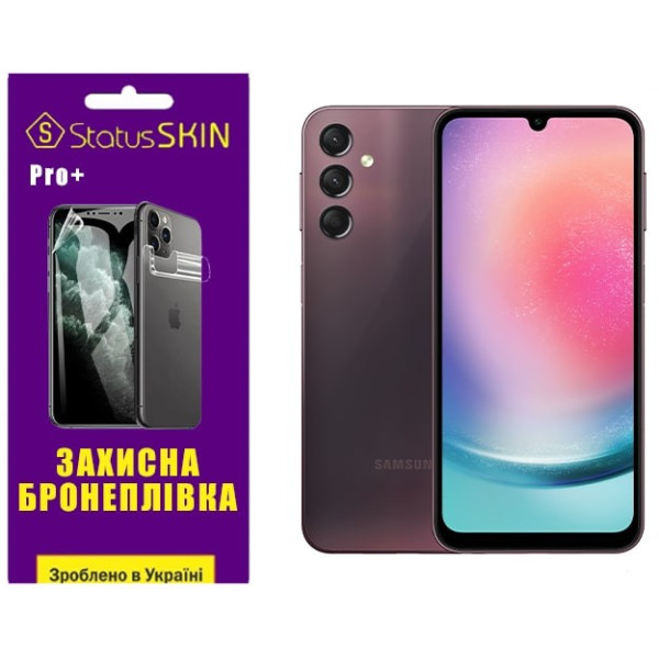 Поліуретанова плівка StatusSKIN Pro+ на екран Samsung A24 A245 Глянцева