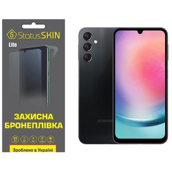 Полиуретановая пленка StatusSKIN Lite на экран Samsung A24 A245 Глянцевая