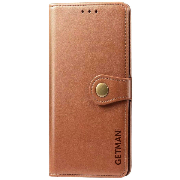 Чехол-книжка Getman Gallant для Xiaomi Redmi 12C/11A/Poco C55 Коричневый