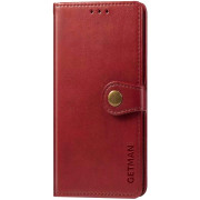 Чехол-книжка Getman Gallant для Xiaomi Redmi 12C/11A/Poco C55 Красный