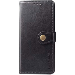 Чехол-книжка Getman Gallant для Xiaomi Redmi Note 12 4G Черный