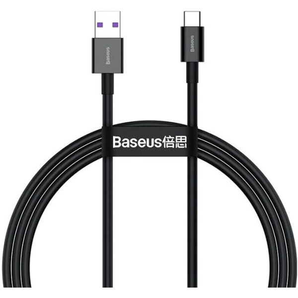 Кабель Baseus Superior USB to Type-C PD 66W 1m Black (CATYS-01)