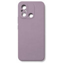 Чехол Liquid Silicone для Xiaomi Redmi 12C/11A/Poco C55 Glass Purple