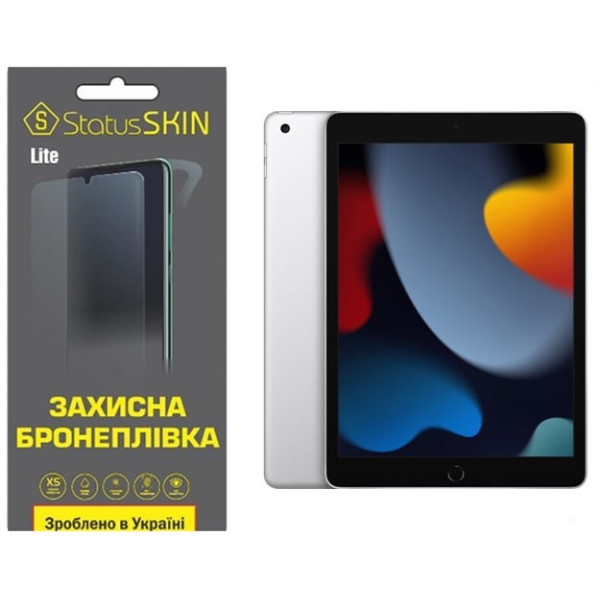 Полиуретановая пленка StatusSKIN Lite на экран iPad 10.2 2021 (a2602) Глянцевая