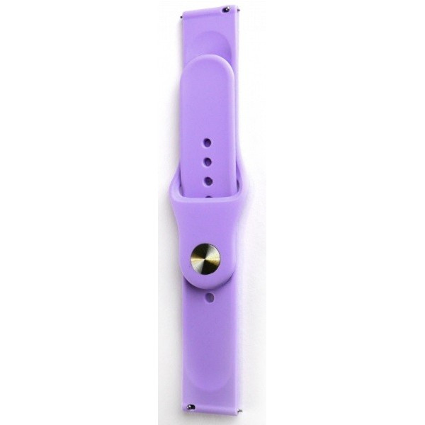Ремінець Silicone для Samsung Watch Active/Galaxy S4 42mm/Gear S2/Xiaomi Amazfit (20mm) Lilac Purple