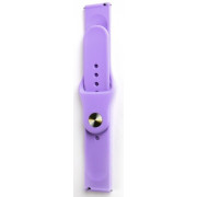 Ремінець Silicone для Samsung Watch Active/Galaxy S4 42mm/Gear S2/Xiaomi Amazfit (20mm) Lilac Purple