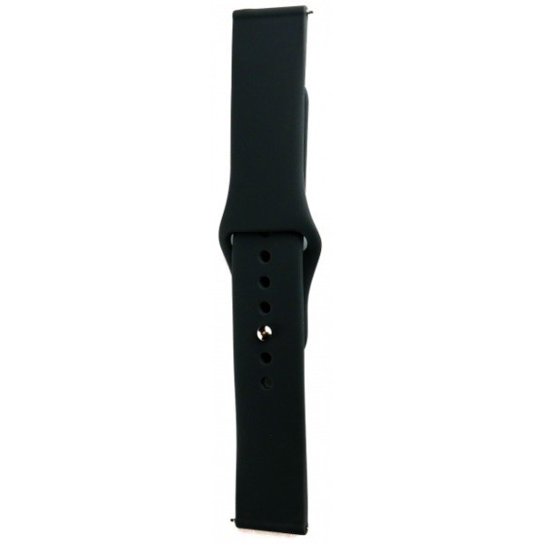 Ремешок Silicone для Samsung Watch Active/Galaxy S4 42mm/Gear S2/Xiaomi Amazfit (20mm) Dark Grey