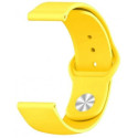 Ремешок Silicone для Samsung Watch Gear S3/Watch 46 mm/Xiaomi Amazfit (22mm) Yellow