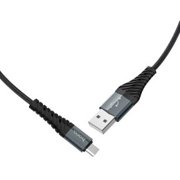 Кабель Hoco X38 Cool USB to Micro 3A 0.25m Black