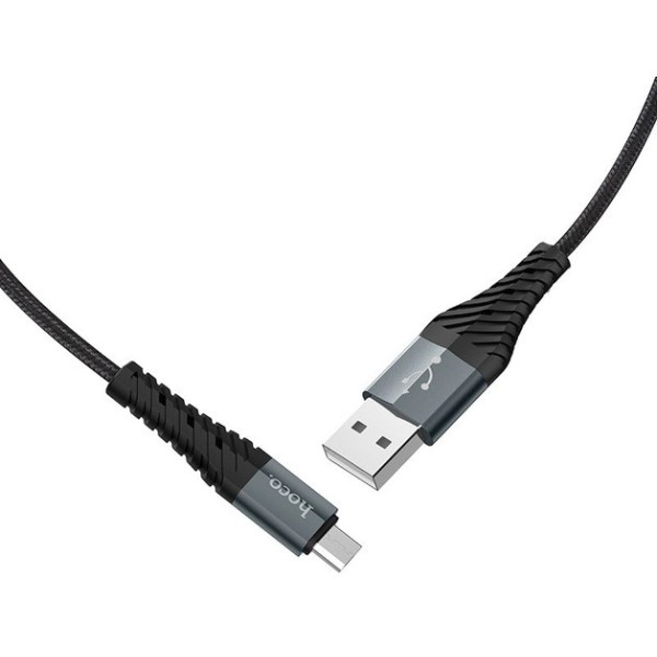 Кабель Hoco X38 Cool USB to Micro 3A 0.25m Black