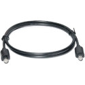 Кабель REAL-EL Optical Toslink, 1м, Чорний (EL123500036)
