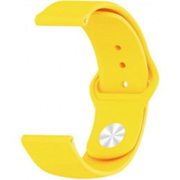 Ремінець Silicone для Samsung Watch Active/Galaxy S4 42mm/Gear S2/Xiaomi Amazfit (20mm) Yellow