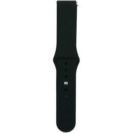 Ремешок Silicone для Samsung Watch Active/Galaxy S4 42mm/Gear S2/Xiaomi Amazfit (20mm) Black