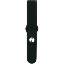 Ремешок Silicone для Samsung Watch Active/Galaxy S4 42mm/Gear S2/Xiaomi Amazfit (20mm) Black 2
