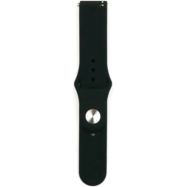 Ремешок Silicone для Samsung Watch Active/Galaxy S4 42mm/Gear S2/Xiaomi Amazfit (20mm) Black