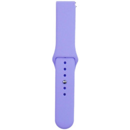 Ремешок Silicone для Samsung Watch Active/Galaxy S4 42mm/Gear S2/Xiaomi Amazfit (20mm) Lilac