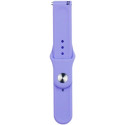 Ремінець Silicone для Samsung Watch Active/Galaxy S4 42mm/Gear S2/Xiaomi Amazfit (20mm) Lilac