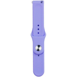 Ремешок Silicone для Samsung Watch Active/Galaxy S4 42mm/Gear S2/Xiaomi Amazfit (20mm) Lilac 2