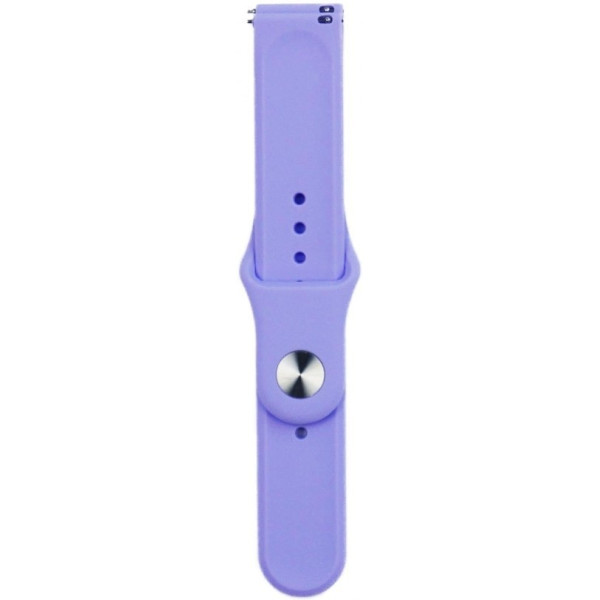 Ремінець Silicone для Samsung Watch Active/Galaxy S4 42mm/Gear S2/Xiaomi Amazfit (20mm) Lilac