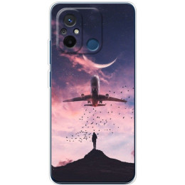 Чехол Boxface для Xiaomi Redmi 12C/11A/Poco C55 Airplane