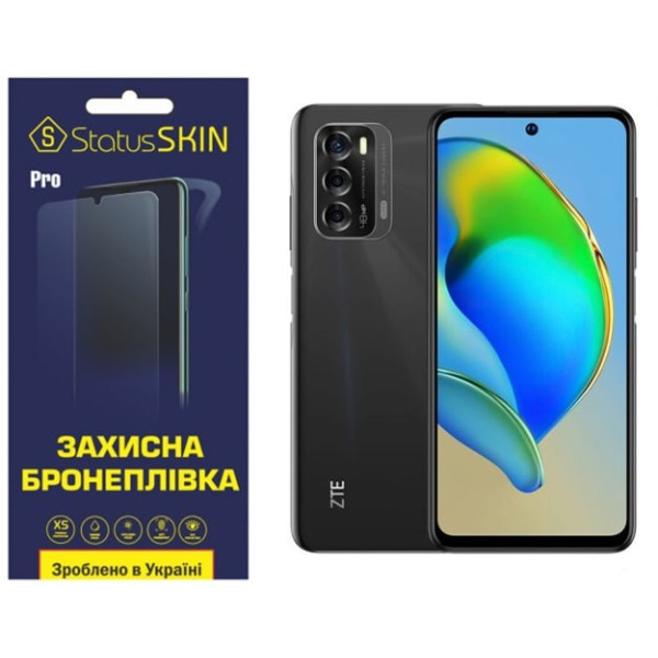 Полиуретановая пленка StatusSKIN Pro на экран ZTE Blade V40 Глянцевая