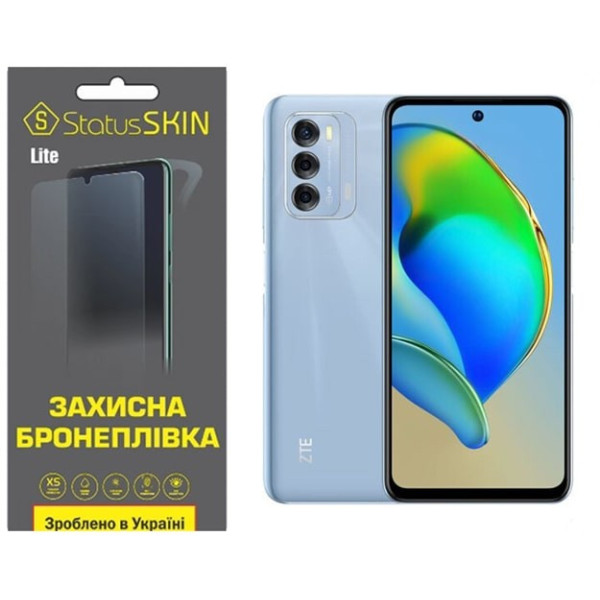 Полиуретановая пленка StatusSKIN Lite на экран ZTE Blade V40 Глянцевая