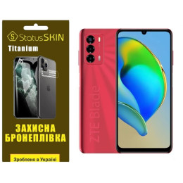 Полиуретановая пленка StatusSKIN Titanium на экран ZTE Blade V40 Vita Глянцевая