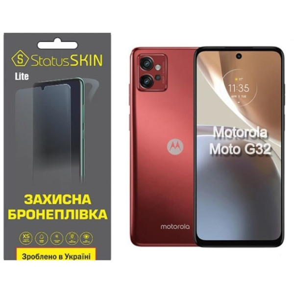 Полиуретановая пленка StatusSKIN Lite на экран Motorola G32 Матовая