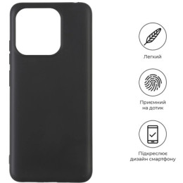 Панель ArmorStandart Matte Slim Fit для Xiaomi Redmi 12C/11A/Poco C55 Black (ARM65963) 2