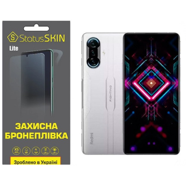 Полиуретановая пленка StatusSKIN Lite на экран Xiaomi Redmi K40 Gaming Глянцевая