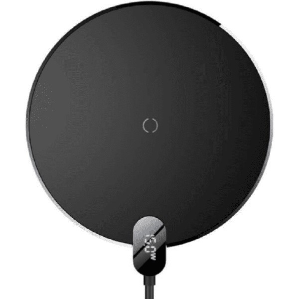 Бездротовий зарядний пристрій Baseus Digital LED Display Gen 2 Wireless 15W Charger Black (CCED000001)