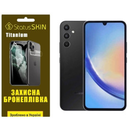 Поліуретанова плівка StatusSKIN Titanium на екран Samsung A34 5G A346 Глянцева