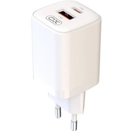 Мережевий зарядний пристрій XO L96 USB-C/USB-A PD QC3.0 30W 3A White