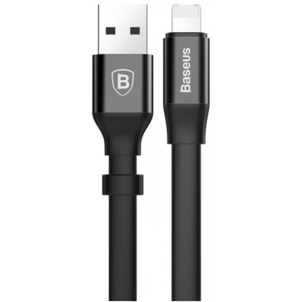 Кабель Baseus Nimble Portable USB to Lightning 0.23m Black (CALMBJ-B01)