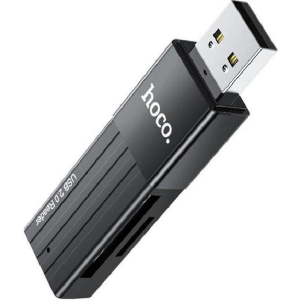 Кардрідер Hoco HB20 Mindful 2-in-1 USB2.0 Black