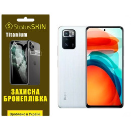 Полиуретановая пленка StatusSKIN Titanium на экран Xiaomi Redmi Note 10 Pro 5G/Poco X3 GT Глянцевая