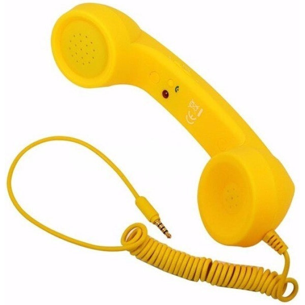 Ретро трубка High Quality Classic 3.5mm Mic Yellow