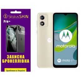 Полиуретановая пленка StatusSKIN Pro+ на экран Motorola E13 Глянцевая