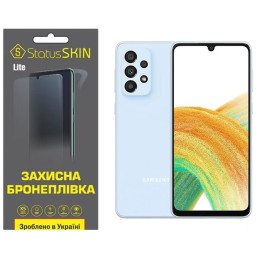 Полиуретановая пленка StatusSKIN Lite на экран Samsung A33 A336 Глянцевая