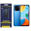 Полиуретановая пленка StatusSKIN Pro на экран Xiaomi Redmi 10C/Poco C40 Глянцевая