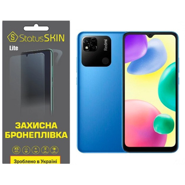 Полиуретановая пленка StatusSKIN Lite на экран Xiaomi Redmi 10A Глянцевая
