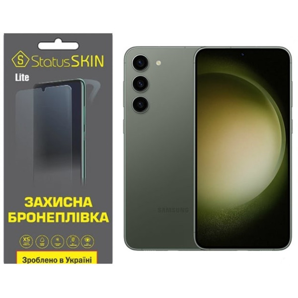 Полиуретановая пленка StatusSKIN Lite на экран Samsung S23 Plus S916 Глянцевая