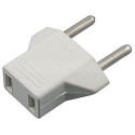 Мережевий перехідник ArmorStandart на євророзетку (220В) американський White (ARM57309)