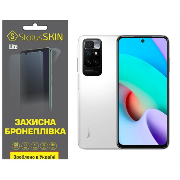 Полиуретановая пленка StatusSKIN Lite на экран Xiaomi Redmi 10/Note 11 4G Глянцевая